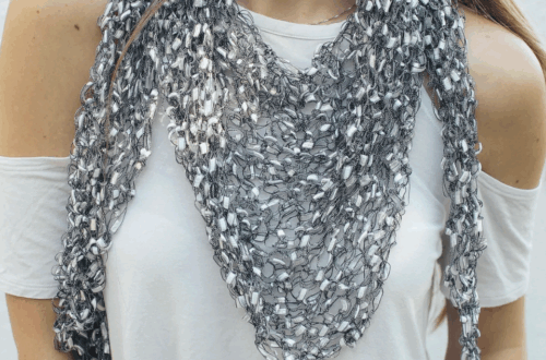 Summer crochet shawl