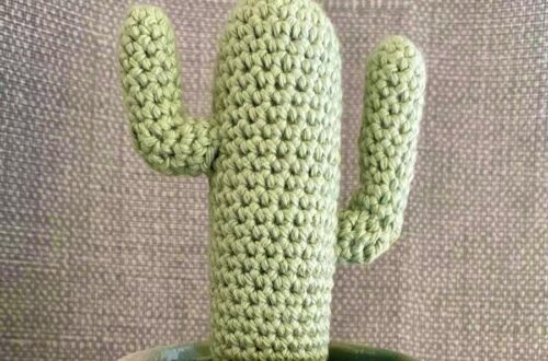 Yorkshire green crochet cacti